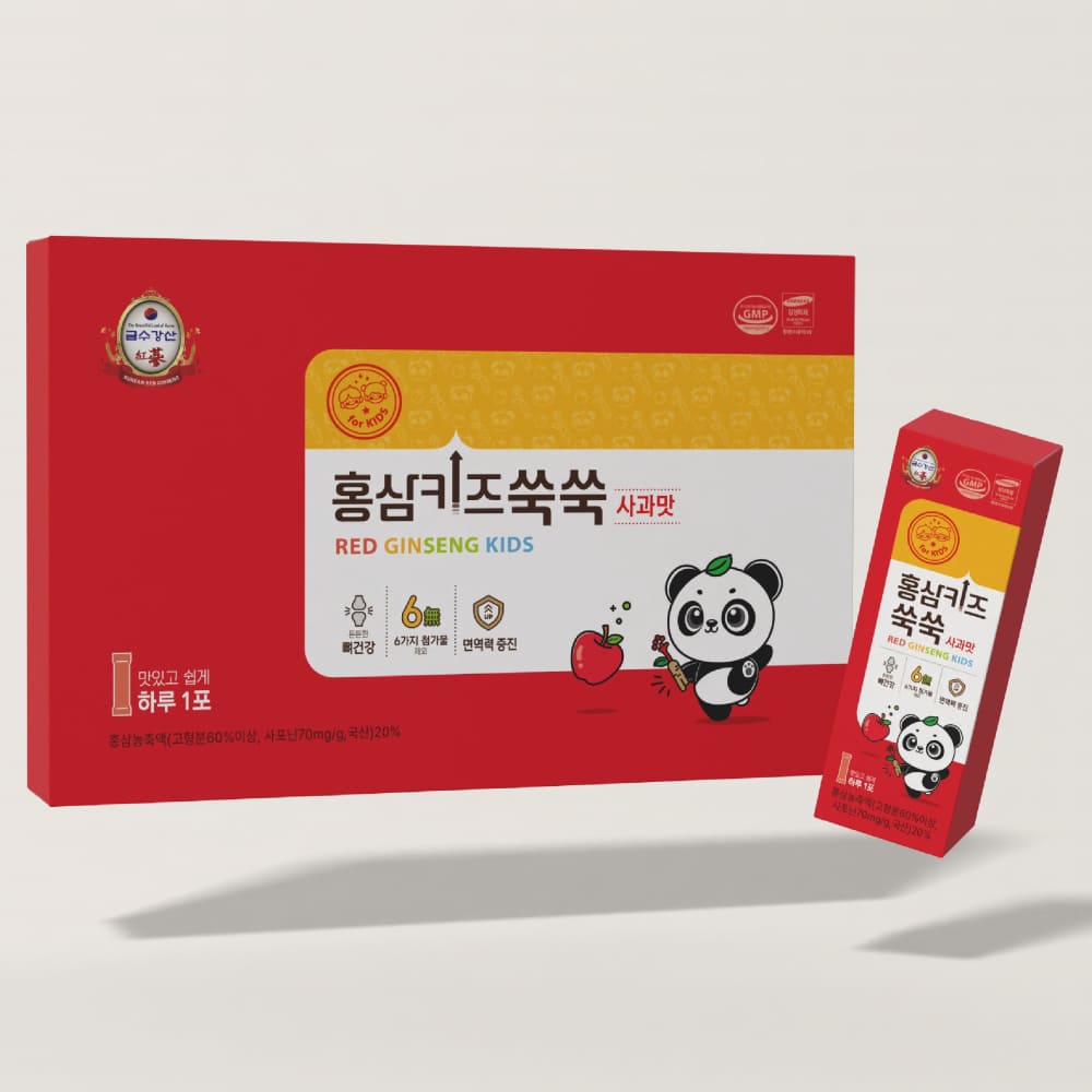 홍삼키즈쑥쑥 패키지 디자인