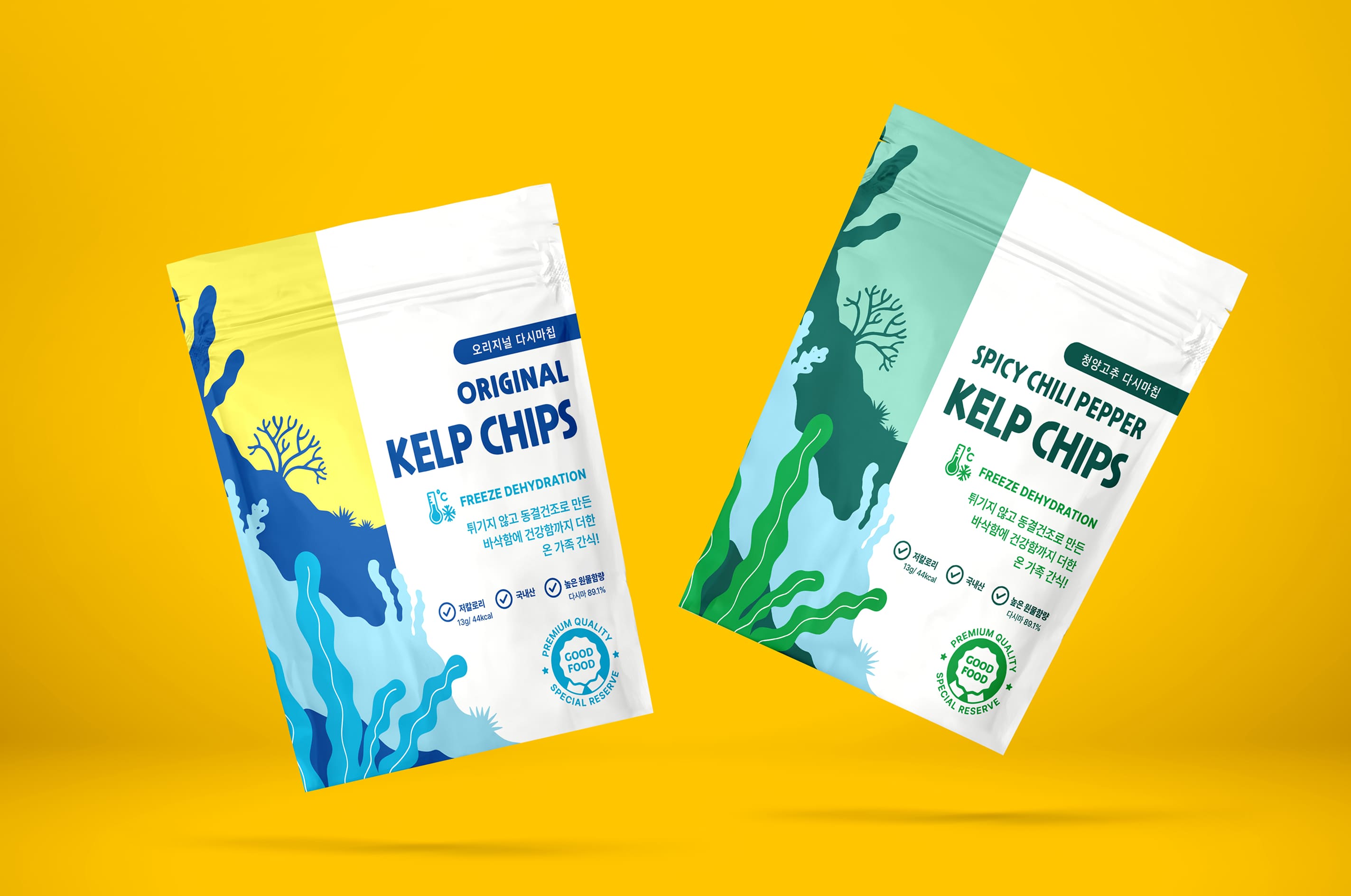 굿푸드 다시마칩 파우치 디자인