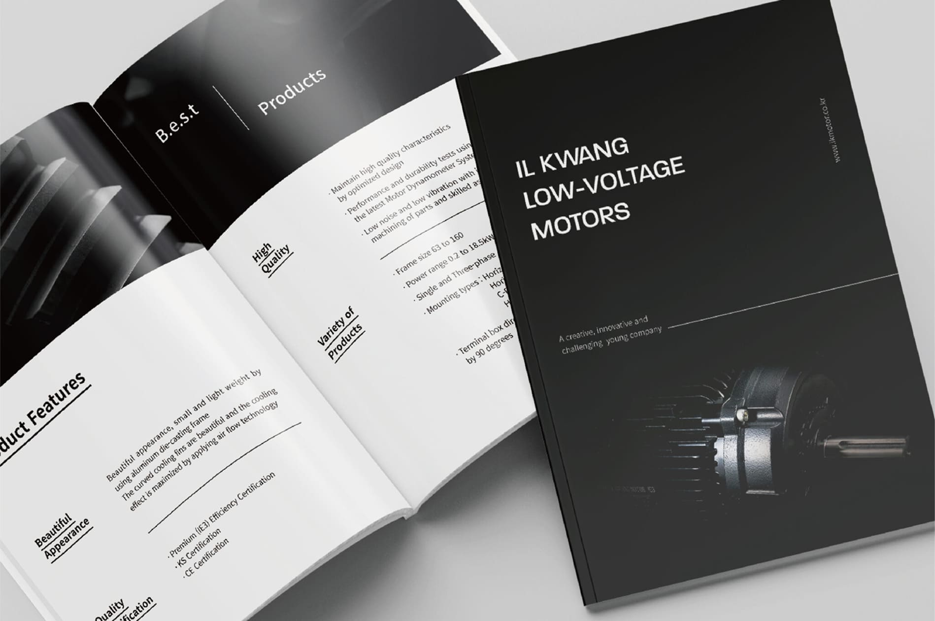 일광모터 카탈로그 디자인