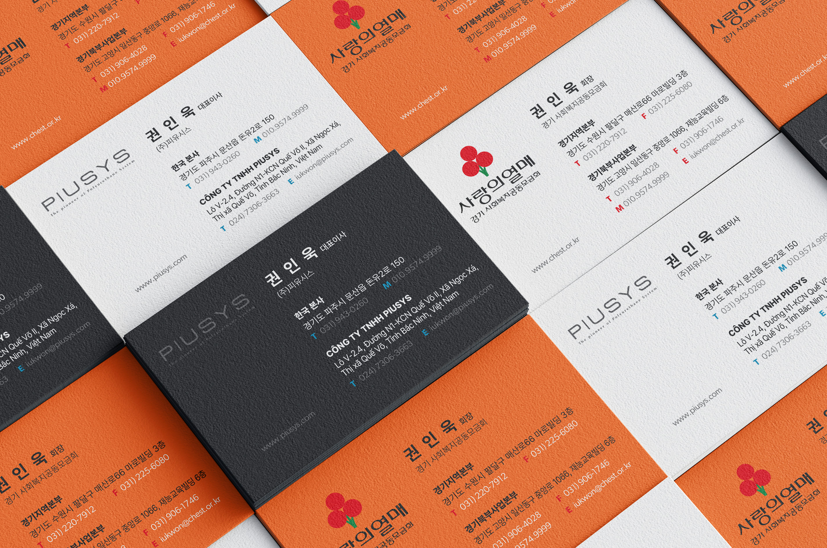 피유시스 명함 디자인