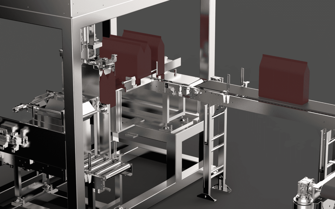원두커피 포장 배출 라인 자동화